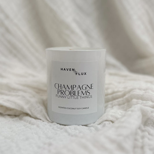 CHAMPAGNE PROBLEMS CANDLE
