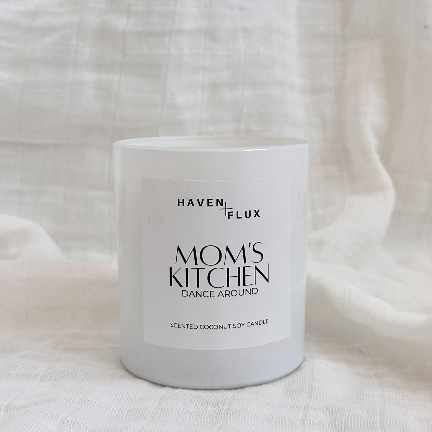 Non-Toxic Coconut Soy Wax Wooden Wick Mom's Kitchen, Dance Around Fall Intention Candle for Mental Health