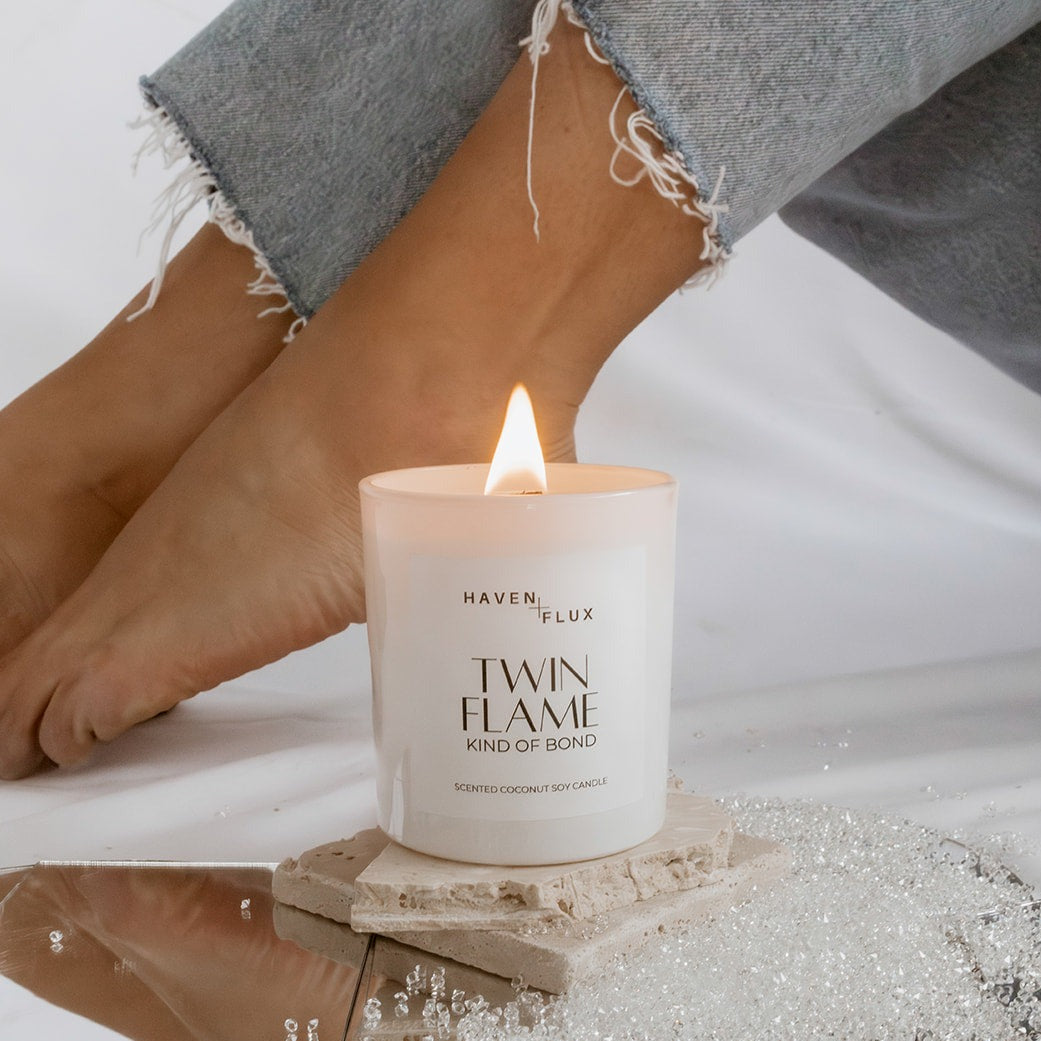 Twin Flame Kind of Bond Valentine's Day Inspired Non-Toxic Wood Wick Coconut Soy Candle