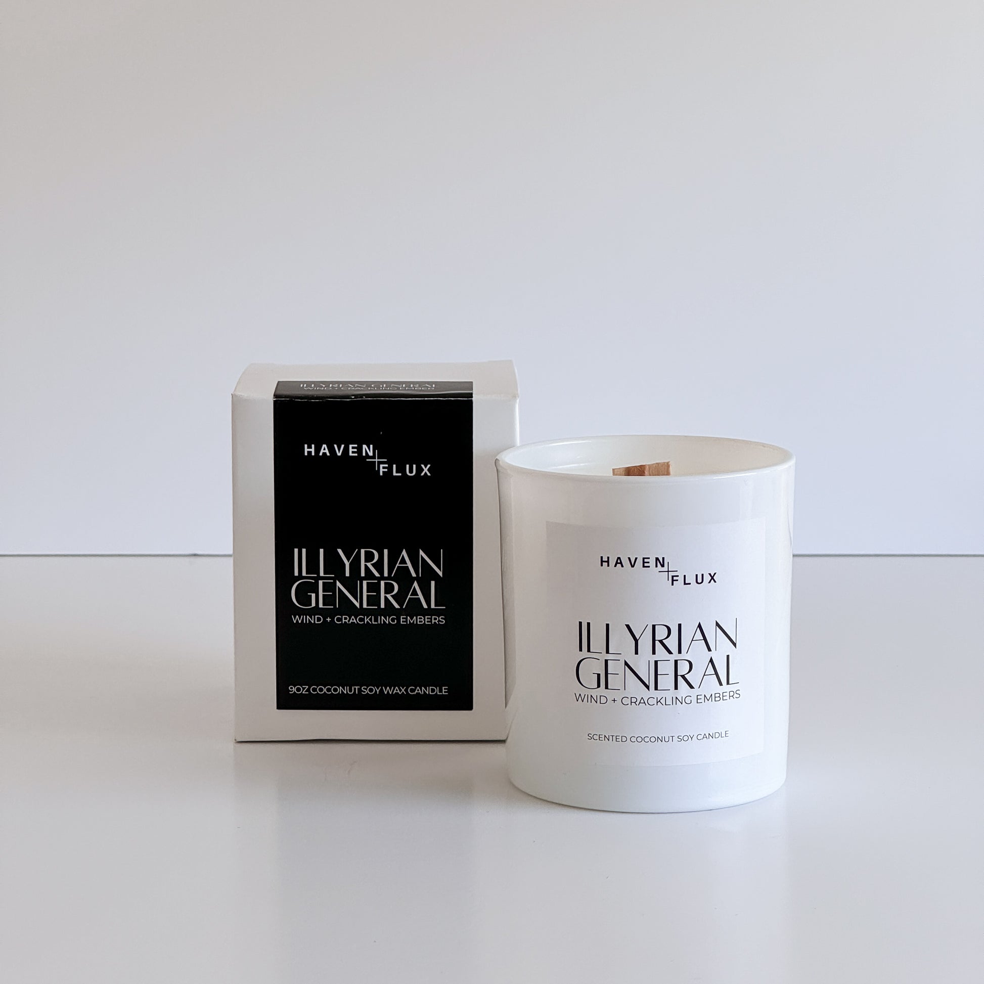 The Illyrian General Candle. Feel the fierce strength and unyielding loyalty of the Illyrian General. This candle captures the essence of a warrior with scent notes of wind and crackling embers. Light this candle and be transported to the rugged landscapes of the Night Court, where valor and honor reign supreme.